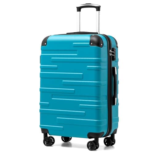COOLIFE Medium Suitcase 24 inch, ABS Hardshell Luggage mit TSA Lock, 67 cm