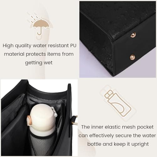 RAINSMORE Laptop Bags for Women 15.6 Inch Laptop Handbag PU Leather — view 6