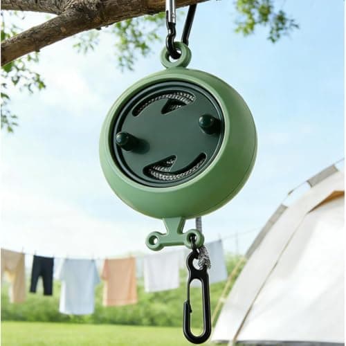 Retractable Clothes Line Portable Travel Laundry Rope(brown) — view 3