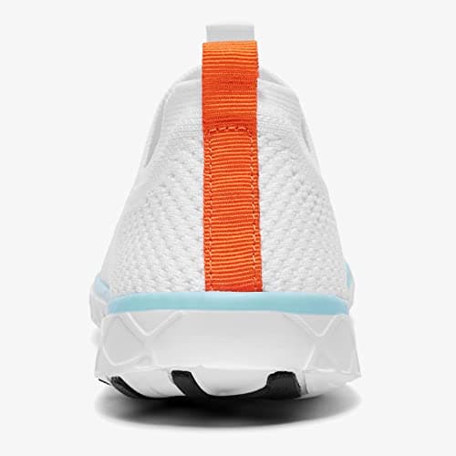 KOLILI Women's Stylish Water Shoes, Tennis Walking Shoes with Arch Support, Best for Water Sports, Travel & Walk, White/Aqua, 7 UK — view 6