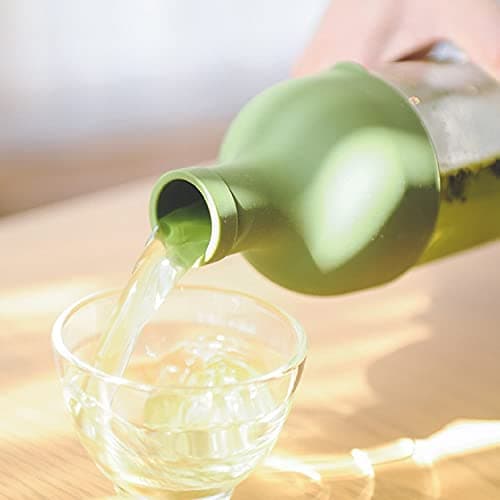 Hario FIB-75-OG 750 ml 1-Piece Glass Filter-In Tea or Water Bottle, Olive Green — view 6