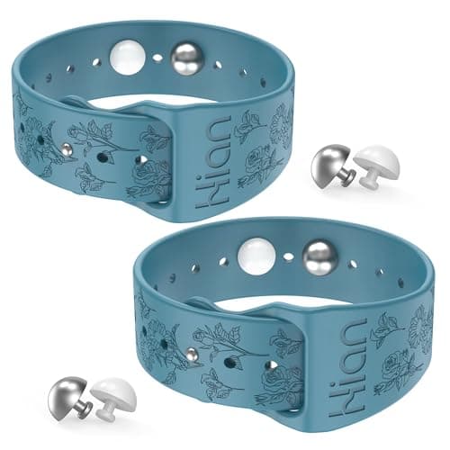 Motion Sickness Bands/Adjustable Acupressure Wristbands/Relief Waterproof Band for Nausea Morning Sickness,Motion Sickness(1Pair-Bule)-Sunflower