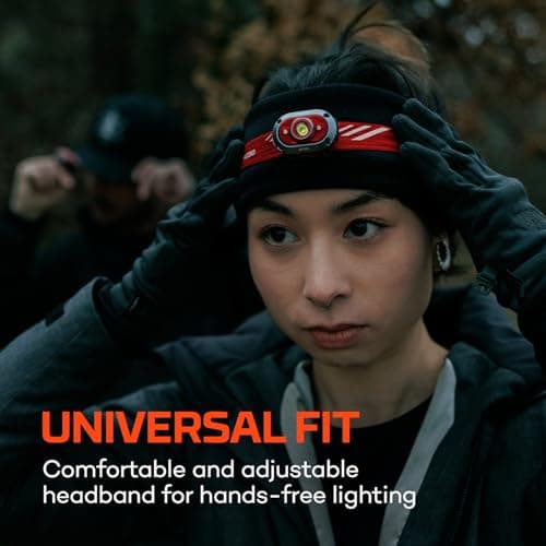 NEBO Mycro 450 – 450 Lumen Rechargeable Head Torch & Cap Light, Red — view 3