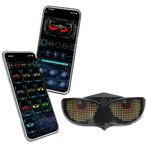 Alomejor LED Helmet Light, PC Smart Helmet Warning Light with App Control, 600mAh Rechargeable LED Display for Bike Motorcycle Night Riding Adults — view 4