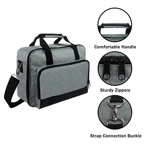 Oaqmvgin Projector Bag with 3 Front Pockets Inner Zipper Pocket for Manuals — view 6