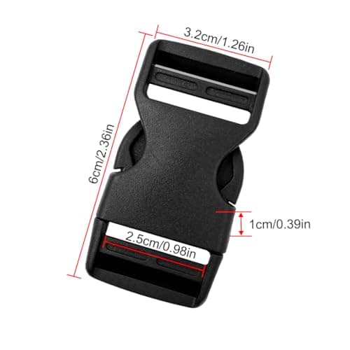 LICQIC Plastic Side Release Buckles, 4 Pcs 25 mm — view 2