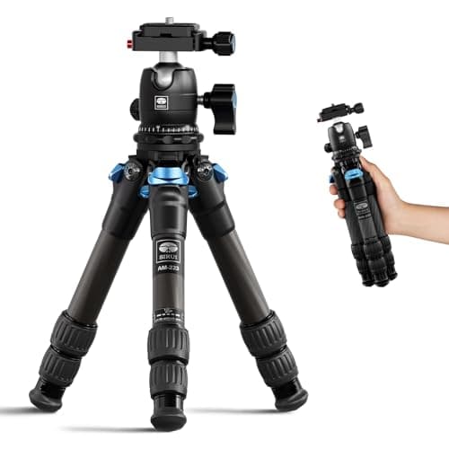 SIRUI Carbon fibre Tripod for Camera, with 360° Ball Head, AM-223+B-00K