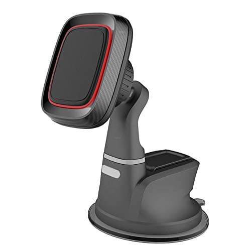 IWIO Magnetic Windscreen/Dashboard Car Universal Mobile Cradle Phone Holder compatible with Micromax Canvas Infinity Pro - BLACK