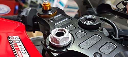 Mounts Lab Motomount R7 Steering Stem Nut (Aluminium Open/Flanged Top Yoke Nut M22x1.00mm) for Yamaha R7 Phone/Camera/GPS Mount Adapter — view 2