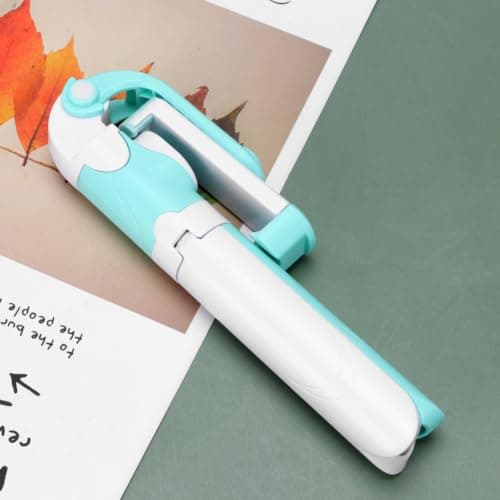 Tripod Selfie Stick with Wireless Remote for Phone, Green — view 4