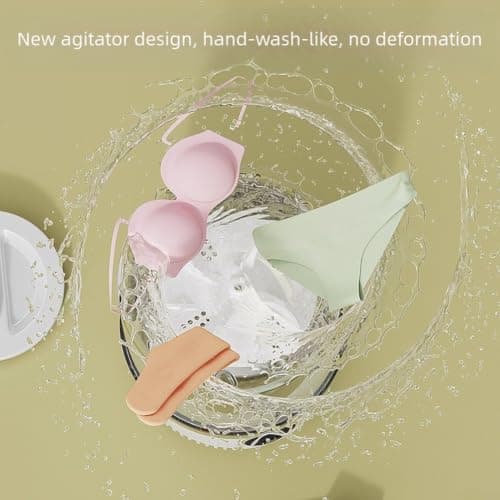 Portable for mini Washing Machine USB Rechargeable for Socks Compact Travel Laundry Device ABS Plastic Underwear Cleaner Dual Mode for mini Washer 5min Quick 10min Deep Clean Cycle Hand-Wash(White) — view 3