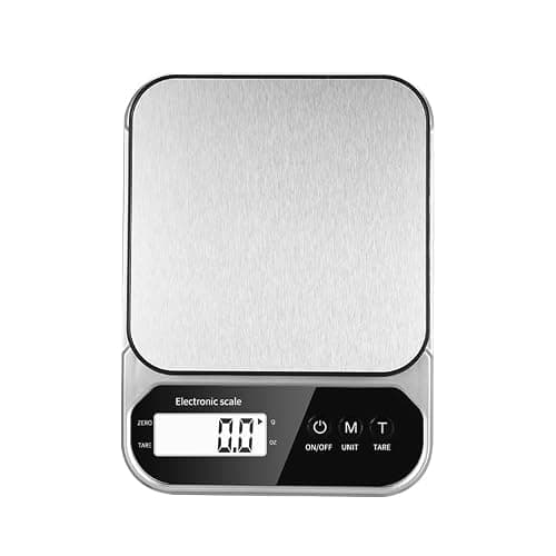 WOW TRAVEL Digital Food Scale 10kg x 1g Accuracy, Stainless Steel Kitchen Scale with LCD Display, Smart Touch, Battery Powered Coffee Scale for Baking, Cooking, Meal Prep — view 4