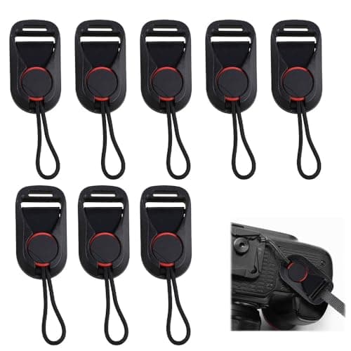 Vaniika Camera Strap Quick Release Clips, 8pcs Camera Strap Adapters Compatible with Peak Design Anchor Links, Multi-Function Strap Buckle Easy Mount and Unmount