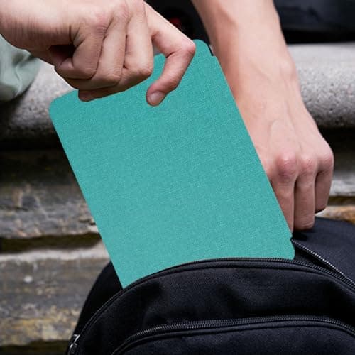 TOKILO Case for 7" Kindle Paperwhite eReader 12th Generation 2024 Ultra Slim Soft PU Shell Cover Case with Auto-Wake/Sleep, Fit for HTC & Kindle Paperwhite 7" eReader, Green — view 6