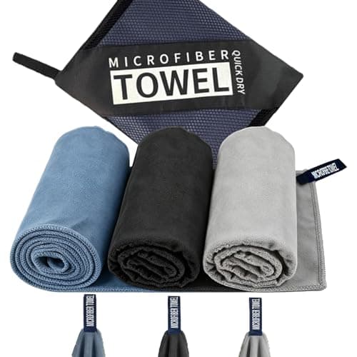 TW1TGOFT 3Pack Small Microfibre Towel - 30x60cm Super Absorbent & Quick Dry Sports Towel for Men Women, Lightweight Sweet Towel for Gym Yoga Travel Beach Camping