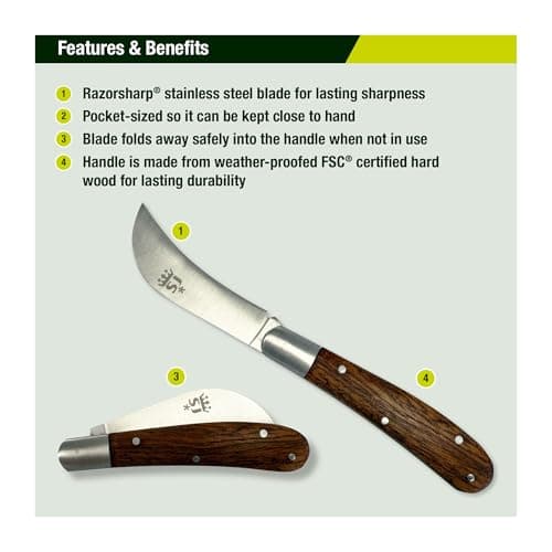 Spear & Jackson 7946KEW Kew Gardens Collection Folding Garden Knife — view 2