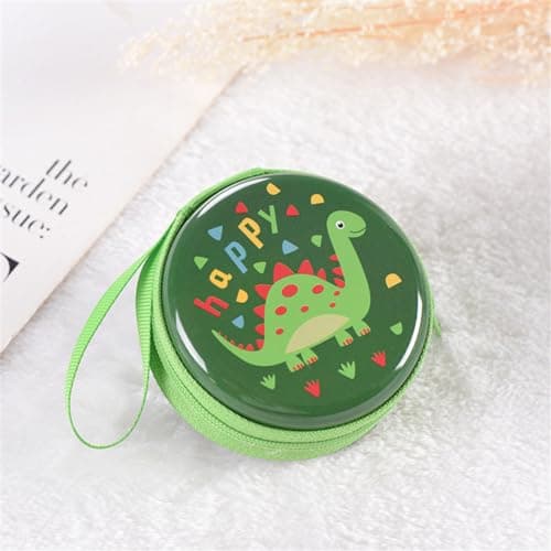 Cartoon Dinosaur Crossbody Purse for Boys Girls, Waterproof Travel Bag Cute Round Shape Wallet Shoulder Bag for Toddlers Kids — view 3