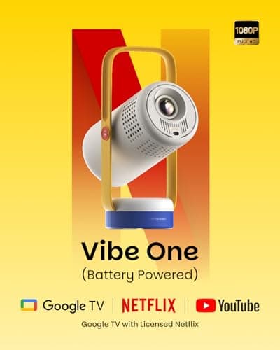 XGIMI Vibe One Battery Powered Mini 1080P Smart Portable Projector — view 2