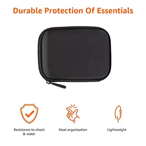 Amazon Basics External Hard Drive Case, Black — view 3