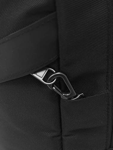 Anti Theft Classic Crossbody Baby Carrier, RFID Blocking, Cut Resistant with Lockable Zippers for Travel & Daily City Use, Black, 9 x 18 x 36 cm, Crossbody Sling — view 4