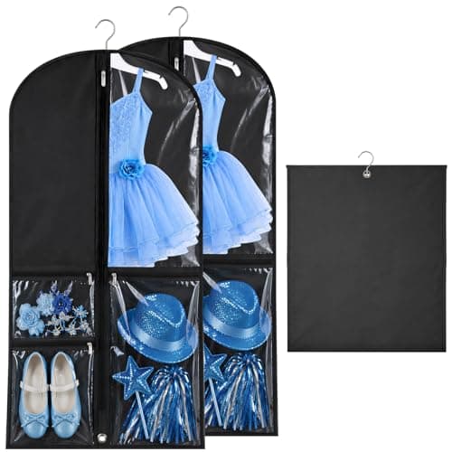 Dance Costume Bag for Kids, Dress Covers Garment Bags, Kids Garment Bags