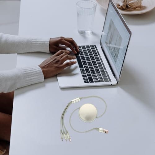 Hemobllo Type-c Retractable Fast Charging Cable for Data Transmission Portable Mint Green Usb Charger for Home Office Travel Driving Assorted style — view 5