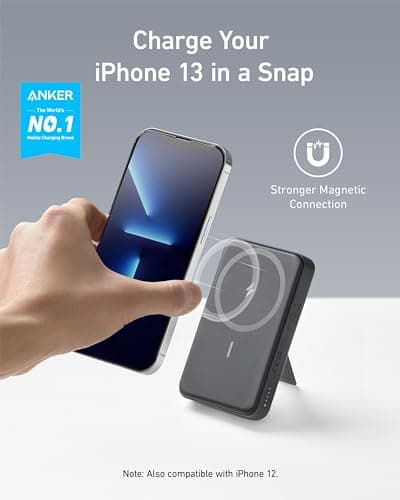Anker 633 Magnetic Power Bank with Stand, 10,000mAh Portable Charger — view 2