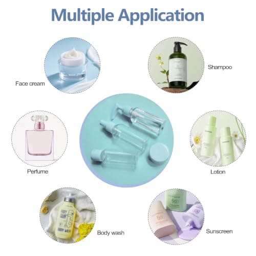 Travel Bottles for Toiletries, 7-Piece Set with Spray Bottles — view 4