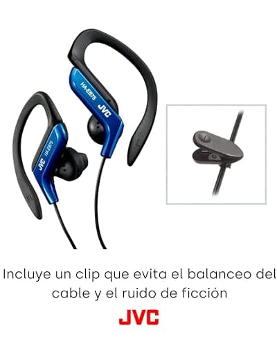 JVC, HA-EB75-AN-U Adjustable Sport Clip Earphones (Blue) — view 5
