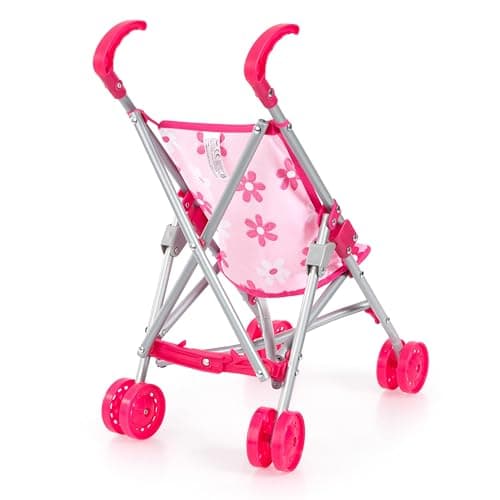 Bayer Pink Dolls Stroller -Doll and Pram Set for 2 Year Old+ Doll Included — view 3