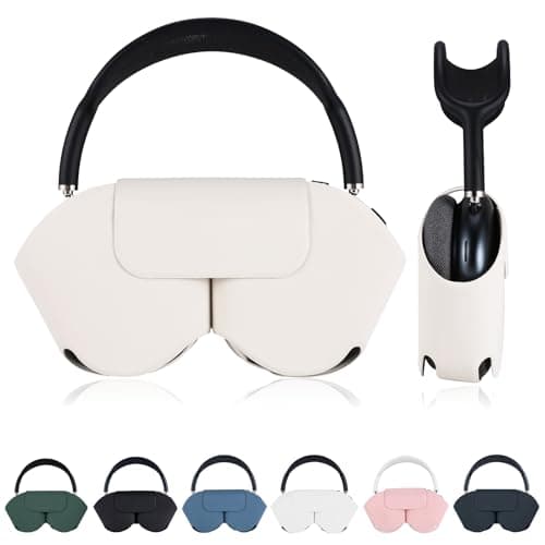Lukvcoe Smart Case Cover for Apple AirPods Max with Sleep Mode, Beige