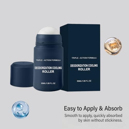 Circuroll Leg Roller, Circuroll Natural Cooling Roller for Legs, Circuroll Leg Cream,Leg Roller Natural Roller for Legs Circuroll Leg Men's Deodorant Roll-On Serum for All Skin Types 50ml (2) — view 6