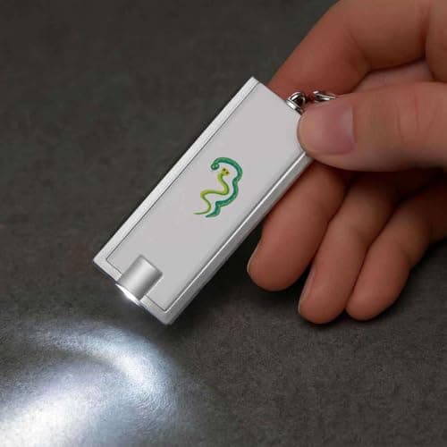 Azeeda 'Two Friendly Snakes' LED Keyring Torch (KT00040780) — view 5