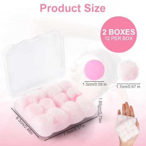 ABOHU Earplugs Wax Cotton, 12 Pairs Wax Ear Plugs for Sleeping Noise Cancelling, Reusable Wax Mouldable Earplugs, Cotton Wool Ear Plugs for Sleeping, Hearing Protection, Travel, Concerts — view 2