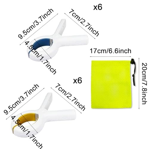 GAOHAN 12 pcs Towel Clips for Sun Loungers,Plastic Beach Towel Clips — view 2