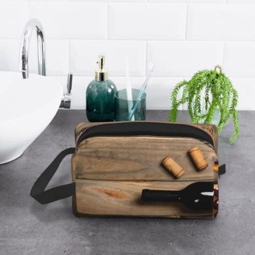 Wine Bottle Corks Grapes Travel Toiletries Bag, Wash Bag — view 6