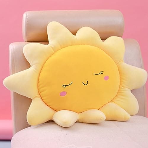 OUKEYI Soft Sun Plush Pillow, Sun Shape Chair Cushion, Car Pillow (58cm/22.8 in) — view 2