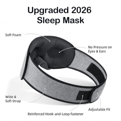 INNELO Sleep Eye Mask, Upgraded 3D Blackout Design, Ideal for Side Sleepers — view 6