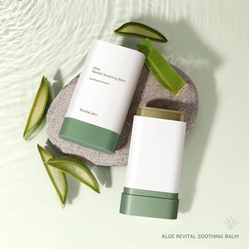 Travel Size 15g Aloe Soothing Balm for After-Sun Care & Sensitive Skin - Pure Aloe Vera Gel Hydrating Moisturizer Stick for Face and, Portable Skin Stick for Travel and Outdoor Activities — view 6
