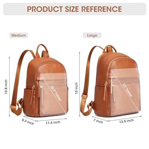 Kattee Women Genuine Leather Backpack Fashion Anti-Theft Rucksack Bag — view 2