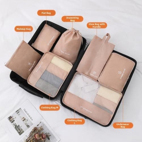 Travel Compression Bags 7 Pack Space Saver Organizer(Navy Blue) — view 2