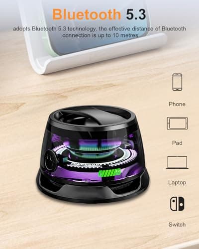 Magnetic Bluetooth Speaker G200, Rechargeable, Portable, 5.3 Bluetooths — view 4