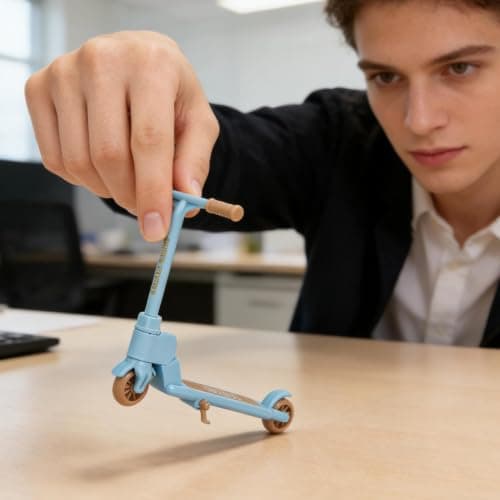 Zeyaoaea Finger Scooter Foldable Two Wheel Gadget — view 3