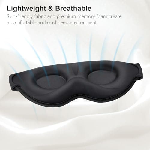 Gritin 100% Light Blocking Sleep Masks for Men&Women-Zero Eye Pressure Mask — view 6