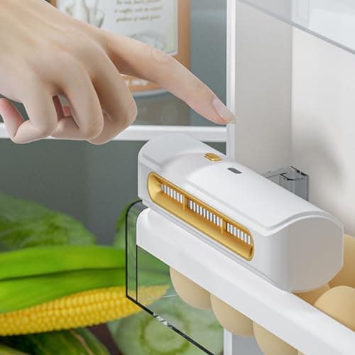 TYTOGE Fridge Deodorizer, Reusable Refrigerator Air Freshener Portable Odor Eliminating ABS Frost Protection USB Rechargeable for Car — view 2