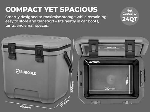 Subcold Master24 Cool Box | 24QT/23L | Rugged HDPE | PU Insulated — view 5