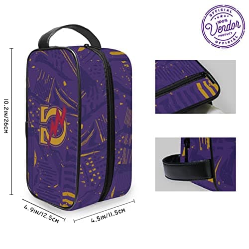 BBGreek Omega Psi Phi Fraternity Paraphernalia - Toiletry Travel Bag Organizer - Collection - Official Vendor, dopp-kit-abstract, Soft-Case — view 5