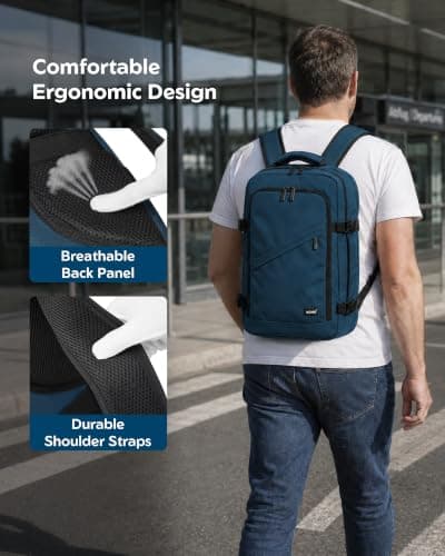 Kono Ryanair Cabin Bags 40x25x20 Underseat Carry on Travel Backpack — view 6