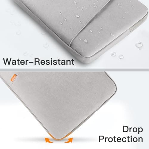 JETech Laptop Sleeve for 13-14 Inch Devices, Light Grey — view 5
