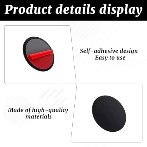 Lilyphon Sticky Pads for Car Dashboard, Phone Holder Sticky Pad, 4-Pack 70mm Round Dash Cam Mounting Disks with Strong Adhesion, Sat Nav Mount Replacement for GPS and Car Accessories — view 3
